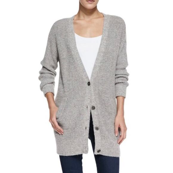 Free People Sweaters - FREE PEOPLE Women’s Gray Oversized Pocket Cardigan Size Small
